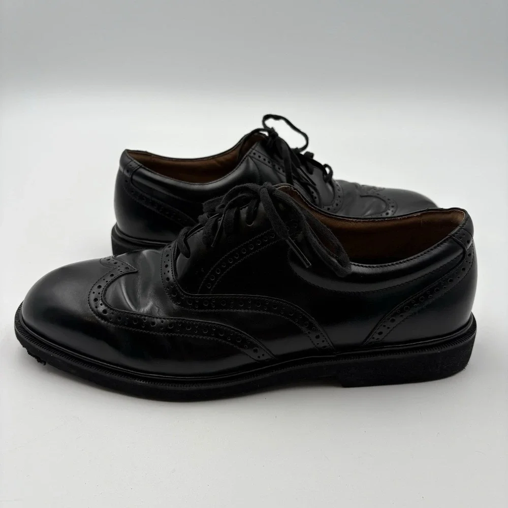 Rockport DresSports Mens 10M Black Leather Wingtip Brogue Oxford Shoes APM72401